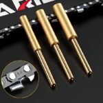 10-Pc Diamond Chainsaw Sharpener Set, Titanium Coated Corundum Grinding Bits, Rotary Tool Burr Stone Files For Chain Saw, Jade, Glass, Metal, Wood Sharpening - Uncharged Power Mode - Image 7