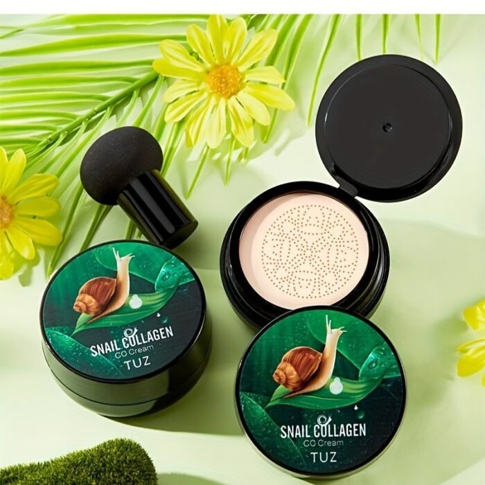 St. Patrick'S Day  1Pc Snail Collagen Cc Cream: Moisturize With A Long-Lasting, Waterproof Foundation Look! - Image 4