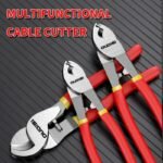 1Pc Oudisi Professional Cable Pliers, Chrome Vanadium Steel Manual Wire Cutters, Insulated Cable Scissors, Wire Stripping Pliers, Electrical Wire Cutting Tools - Image 3