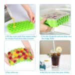 1Pc Classic Silicone Honeycomb Ice Tray - 37-Cube Design, Easy Release, Durable & Reusable For Beverages, And Refreshing Drinks, Beverage Cooling Modern Kitchenware Durable Silicone - Image 2