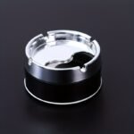 1Pc Stainless Steel Ashtray, Sealed Windproof Ashtray, Living Room Household Rotary Thickening Ashtray - Image 9
