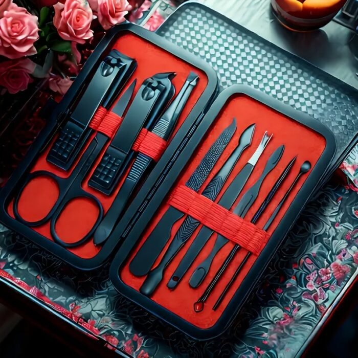 10/24Pcs Nail Clippers Manicure Tool Set, With Portable Travel Case, Cuticle Nippers And Cutter Kit, Professional Nail Clippers Pedicure Kit, Grooming Kit For Travel - Image 2
