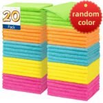 40Pcs/20Pcs/12Pcs/ 4Pcs Of Microfiber Cleaning Cloth 40Pcs Of Cleaning Rags For Housekeeping, Kitchen, Car, Reusable, 5 Colors Randomly Mixed, Unspecified Color (Green/Blue/Yellow/Orange/Pink) - Image 5