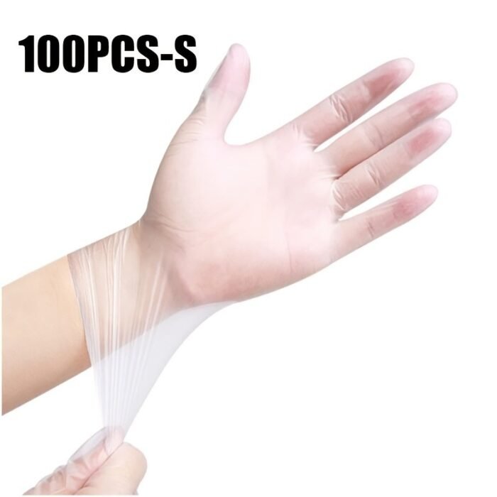 100/200Pcs Boxed Disposable Transparent Tpe Gloves, Household Cleaning Gloves, Suitable For Cleaning Hygiene, Hair Dyeing, Pet Bathing, Household Kitchen And Bathroom Cleaning Supplies, Household Gadgets - Image 3