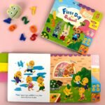 The Initial Day At School, Books For Kids Aged 1-5 Focusing On Numbers And Addition, Featuring Cartoon Illustrations, Easy To Clean, Suitable For Family Education, Perfect As Gifts For Christmas, New Year, And Birthday Parties. - Image 3