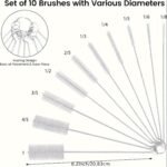 Straw Cleaning Brush Set, Stainless Steel Handle Straw Brush Set 10Pcs, Extra Long Straw Brush Suitable For Glass Cups, Straw Cups, Water Bottles And Tubes (White) - Image 3