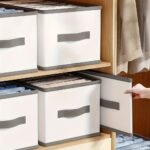 1/3Pcs Foldable Drawer Storage Basket, Non-Woven Fabric, Pants Underwear Socks Bra Organizer Storage Box, Father'S Day Gift, Drawer Organizer | Multifunctional | Lightweight, Clothes With Handle Nylon Drawer Storage Bag, Divided Clothes Wardrobe Layered Isolation Storage Box, Suitable For Organizing Home And Moving, Clothes And Bedding, Laundry Organization And Storage, Space-Saving Home Solution - Image 13