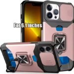 1Pc Heavy-Duty Phone Case Heavy-Duty Shockproof Phone Case With A Metal Stand And Card Slot, Compatible With Iphone 16 Pro Max, 15 Pro Max, 14 Pro Max, And 13 Pro Max. - Image 50