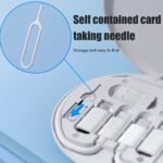 Adeqwat Multi Usb Charging Adapter Cable Kit: Versatile Connectivity With Usb C To Cable Adapter Box, Inclusive Conversion Set With Usb A & Type C For Male Micro/Type C, Ideal For Data Transfer, Card Storage, Tray Eject Pin, And Convenient Phone Holder Integration For Enhanced Utility - Image 9