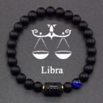 Natural Stone Elastic Bracelet - 12 Zodiac Signs, Card Design For Couples, Perfect Valentine'S Day Or Birthday Gift - Image 14