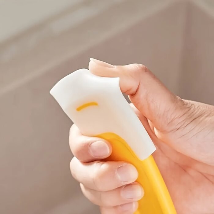 1Pc Durable Silicone Kitchen Scraper - Non-Stick, Easy To Clean, Oil-Proof Cooking Spatula For Baking, Grilling, And Frying - No Battery Needed, Durable Plastic Material - Image 2