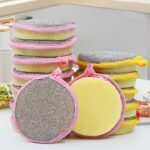 12Pcs Dual-Layer Absorbent Dishcloths - Thick Scouring Pads For Kitchen, Stain Removal On Sinks & Stoves, Ideal For Commercial Kitchens And Restaurants, Restaurant Kitchenware | Duallayer Design | Durable Kitchencloths, Dish Cloth