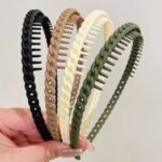 2/3/4/5Pcs Hair Scrunchies With Teeth, Anti-Slip Headbands For Washing Face And Styling, Hair Accessories - Image 5