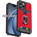 1Pc Heavy-Duty Phone Case Heavy-Duty Shockproof Phone Case With A Metal Stand And Card Slot, Compatible With Iphone 16 Pro Max, 15 Pro Max, 14 Pro Max, And 13 Pro Max. - Image 7