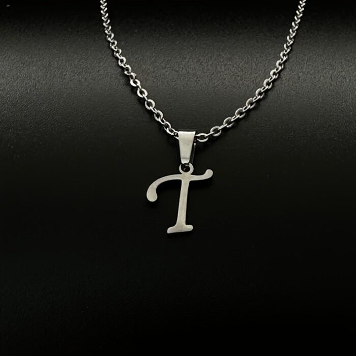 Stainless Steel Minimalist 26-Letter Pendant Necklace - Hip-Hop & Everyday Unisex Jewelry, Initial Gift For Women & Men, Durable Year-Round Wear, Necklace, Daily Wear Accessory, Modern Jewelry, Polished Finish - Image 28