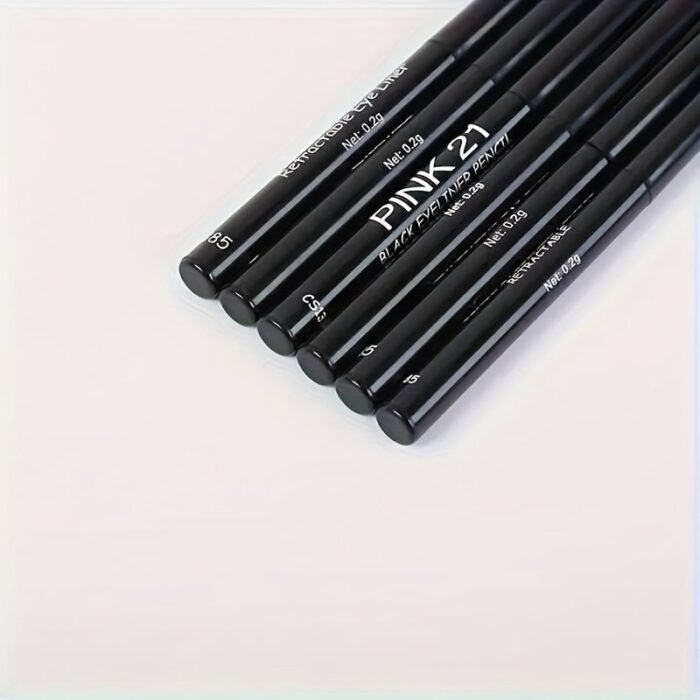 Waterproof & Sweat-Proof Black Eyeliner Pencil - Long-Lasting, Smudge-Proof For Bold Eye Makeup, Perfect Gift Idea - Image 3