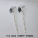 1Pc Heavy-Duty Toilet Brush With Long Handle - Manual Bathroom, Kitchen, Car Cleaner - Deep Groove Cleaning Head, Non-Slip Grip - Durable Plastic Construction - Space-Saving Design For Tight Spaces - Ideal For Home, Office, Travel - No Power Needed, Home Hygiene, Ergonomic Grip, Sturdy Build, Cleaning Tool, Home Cleaners, Toilet Brush - Image 3