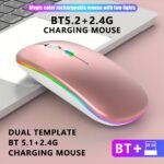 Wowssyo Dual Mode 5.1+2.4G Wireless Gaming Mouse, Usb Rechargeable Mouse, Silent Backlight, Ergonomic, For Laptop - Image 9
