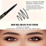 3Pcs Black Eyeliner Pencils -Waterproof, Sweatproof & Smudge-Proofwith Easy Twist Application For Flawless Eye Makeup - Image 5