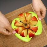 Everyday Comfort Stainless Steel Apple Slicer - Manual, Square Blade, No Power Needed, Kitchen & Dining Tool, Available In Green And Orange - Image 2