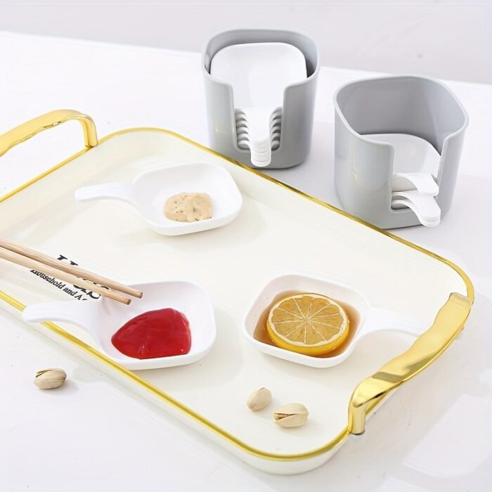 7Pcs/Set, Sauce Dish, Food Sauce Dish, Dipping Dish Set, Food Storage And Container, Steak Sauce Plate, Seasoning Dish, Cheese Sauce Bowl, Fruit Dish, Snack Dish, Creative Tomato Sauce Plates, Dipping Dish, Kitchen Supplies, Kitchen Accessories - Image 6