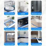 Premium Plastic Steel Mud Beauty Seam Glue/For Basin Rack, Shower Room, Sink Edge, Toilet, Bathtub, Floor Tile, Wall Tile, Tv Background Wall, Home Waterproof - Image 5
