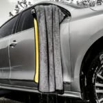 Super Absorbent Microfiber Car Wash Towel - Extra Large, Thick Plush Detailing Cloth With Yellow Accents, Ideal For Vehicle Care & Home Cleaning, Vehicle Detailing Cloth | Plush Microfiber Towel | Absorbent Fabric - Image 8