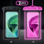 2Pcs Luminous Waterproof Mobile Phone Bag Touch Screen Swimming Self-Sealing Sealed Bag Beach Diving Photography Drifting Transparent Waterproof Mobile Phone Case - Image 9