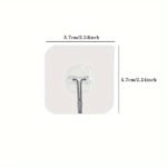 10Pcs Transparent Hooks Multi-Purpose Wall Hook Strong Suction Cup Sucker Wall Hooks Hanger For Kitchen Bathroom, Utility Hooks - Image 3