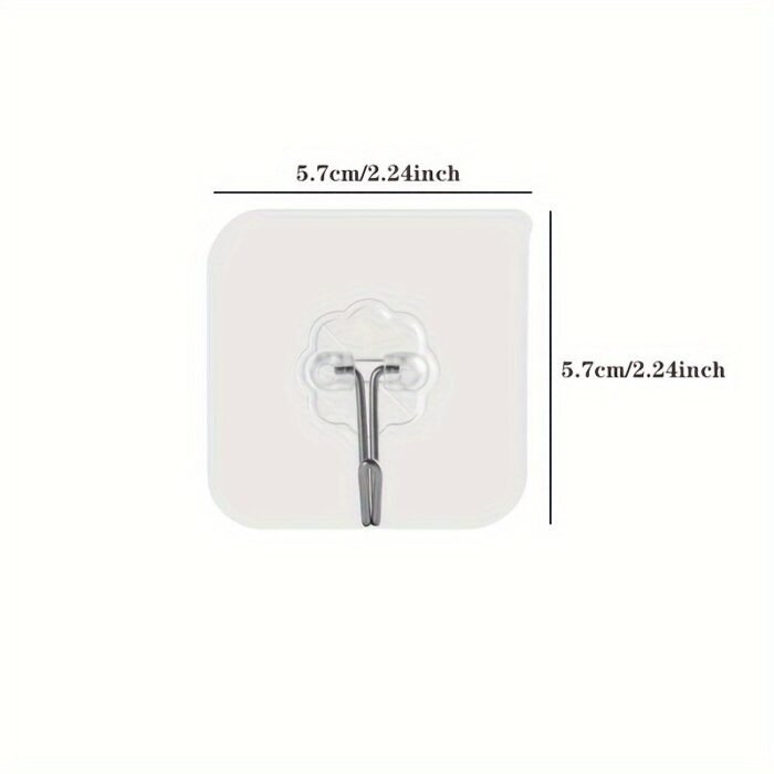 10Pcs Transparent Hooks Multi-Purpose Wall Hook Strong Suction Cup Sucker Wall Hooks Hanger For Kitchen Bathroom, Utility Hooks - Image 3