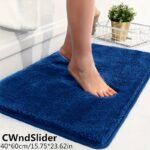 1 Thickened Microfiber Fluffy Long Plush Soft Comfort Mat Bathroom Rug Non-Slip Bath Door Mat For Bedroom Living Room Kitchen Floor Mat, Shedding And Fade-Resistant - Image 7