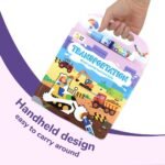 Transportation Magic Water Book, Mess-Free & Reusable Painting Book, Learning Toy& Educational Coloring Book For Ages 3+, Ideal Holiday, Birthday, Travel& Home Activity Gift For Preschool, Youngster