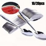 10/20Pcs Stainless Steel Rose Spoons Flatware Set For Wholesale Digging Watermelon And Fruit, Iron Spoons For Takeaway Gifts, Home Stall Spoons, Suitable As Gifts, Both For Household And Commercial Use, For High-End Restaurants