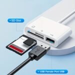 3-In-1 Usb-C Sd Card Reader - Fast Transfer & Plug & Play For Iphone 15/16, For Ipad Pro, For Macbook Air/Pro, Chromebooks, Dell Xps, For S10/S9 & More Devices, Usb C To Sd Tf Memory Card Reader. - Image 4