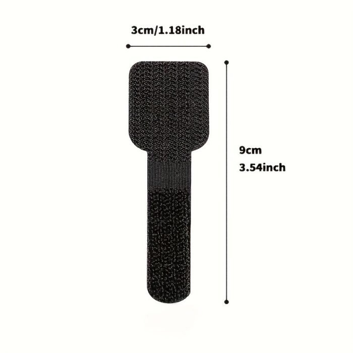 20Pcs Nylon Cable Management Clips - Black & White, Desk Organizer For Data And Computer Cables - Image 2
