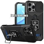 1Pc Heavy-Duty Phone Case Heavy-Duty Shockproof Phone Case With A Metal Stand And Card Slot, Compatible With Iphone 16 Pro Max, 15 Pro Max, 14 Pro Max, And 13 Pro Max. - Image 28