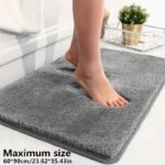 1 Thickened Microfiber Fluffy Long Plush Soft Comfort Mat Bathroom Rug Non-Slip Bath Door Mat For Bedroom Living Room Kitchen Floor Mat, Shedding And Fade-Resistant - Image 20