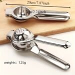 1Pc Stainless Steel Manual Juicer - Hand Press Lemon & Orange Squeezer, Citrus Fruit Juice Extractor With Ergonomic Handle, Durable Easy-Clean Design For Home Kitchen Use, Juice Preparation | Functional Kitchenware | Rustresistant Kitchenware, Juicer Squeezer - Image 3