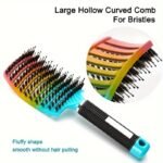 1Pc Of A Magical Scalp Massaging Hairbrush Designed For Women - A Professional Tool For Detangling Wet Curly Hair - A Hairdressing Accessory. - Image 18
