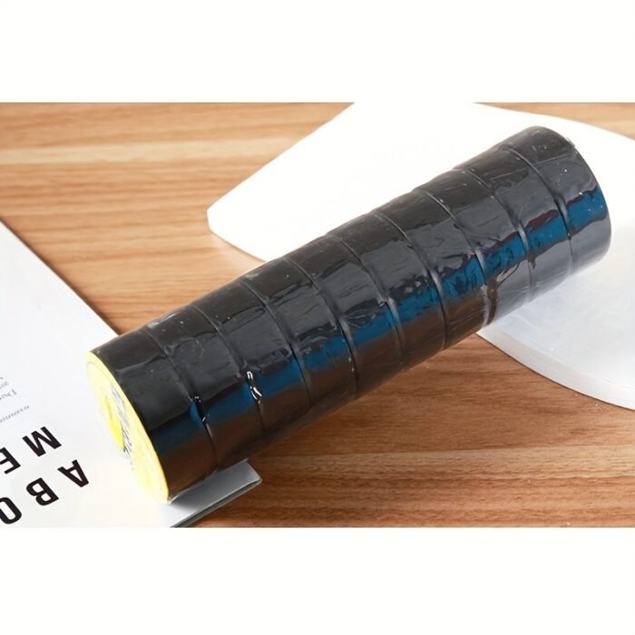 10Pcs High-Temperature Resistant Black Rubber Electrical Tape - Durable, Flexible, Insulating Adhesive For Industrial Use, Home Appliances & Mechanics, Electrical Connections, High-Temperature Resistant Rubber Electrical Tape Industrial Us - Image 5