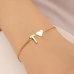 Letter Mini Love Heart Thin Chain Bracelet Simple Minimalist Hand Chain Jewelry Decoration Gift Birthday Gift - Image 27