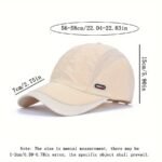 1Pc Unisex Quick-Dry Baseball Cap, Versatile Sports Hat For All Seasons! - Image 4