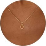 1Pc Elegant & Cute Initial Necklace For Women - 18K Golden Plated Stainless Steel Box Chain, A-Z Uppercase Letters, Daily Wear & Gift Idea, Letter Necklace, Jewelry, Sleek Design, Luxurious Finish - Image 3