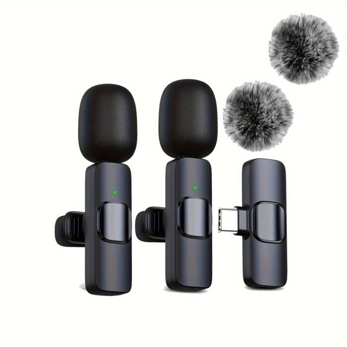 Hitozon Wireless Lavalier Microphone With Windproof Noise, Usb-C/Lightning/Usb-A Compatible, Wireless Smart Connectivity, One-Touch Recording, Usb-Powered (Usb-C Charging) For Smartphones, Laptops, Podcasts, Vlogs, Video Interviews - Plug-And-Play Setup, Usb-Powered, Clear Sound, Long-Lasting -Free Operation, Compact & Portable, Ergonomic Design, Multi-Device Use - Image 5
