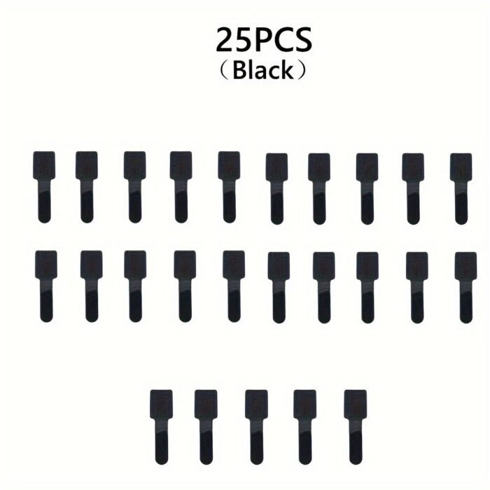 12/25/50Pcs Polyamide Interlocking Tape Magic Patch Ties For Cable Management And Organization - Electrical Wire Data Cable Storage Straps For Desktop, Computer Harness And Electricians - Image 9