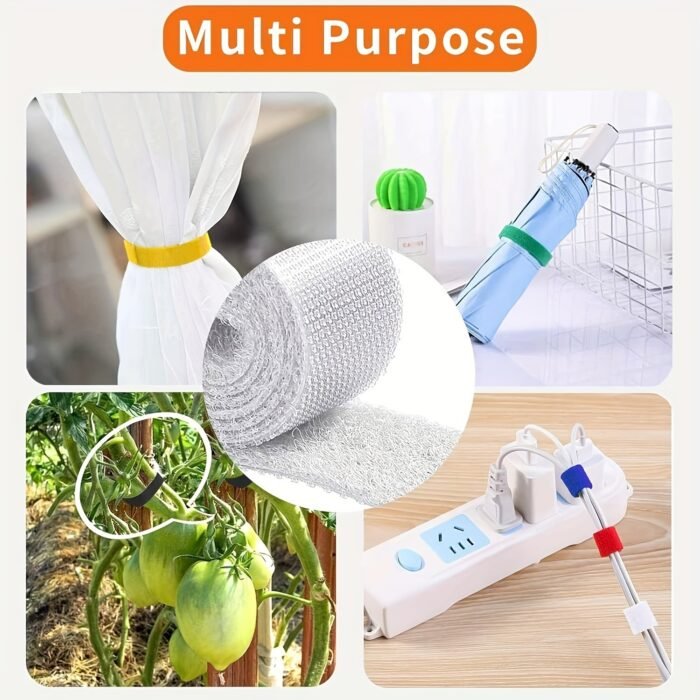 5.0Meter Reusable Cable Ties - Multipurpose Cord Organizer Tape For Office & Home, Ideal For Computer And Tv Wire Management, Durable Cable Wrap Straps - Image 10