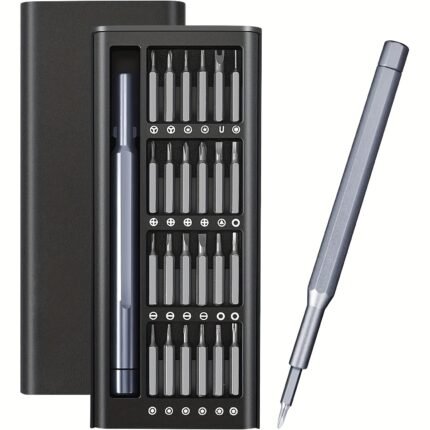 25-In-1 Precision Screwdriver Set, Multi-Function Repair Tools For Mobile Phone & Tablet Disassembly, Durable Plastic, Uncharged - With Various Screw Heads