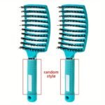 1Pc Of A Magical Scalp Massaging Hairbrush Designed For Women - A Professional Tool For Detangling Wet Curly Hair - A Hairdressing Accessory. - Image 3