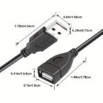 I-Zclive High-Speed Usb 2.0 Extension Cable - Oxygen-Free Copper, Male To Female, Type A To A For Flash Drives, Hard Drives, Printers & Webcams, I-Zclive - Image 3