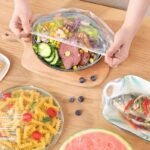 100Pcs Food-Grade Disposable Plastic Wrap, Stretchable Cling Film For Bowls, Plates, Fruits, Vegetables - Transparent Kitchen Freshness Covers, Anti-Dust Cover - Image 8